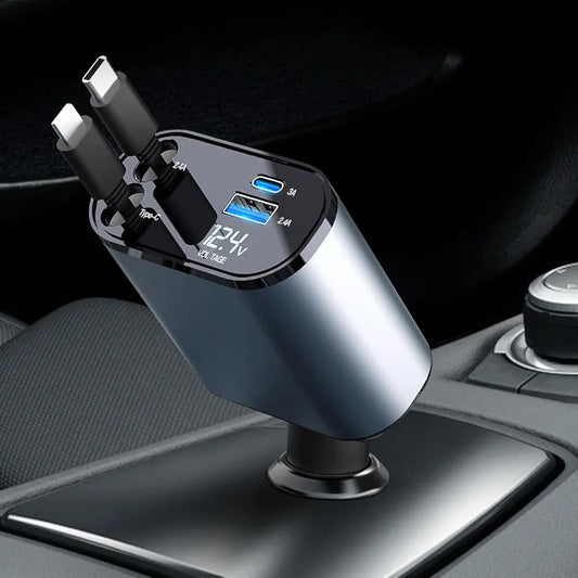 Chargeur voiture 4 en 1 – Super Fast Charge 120W | Recharge multi-appareils